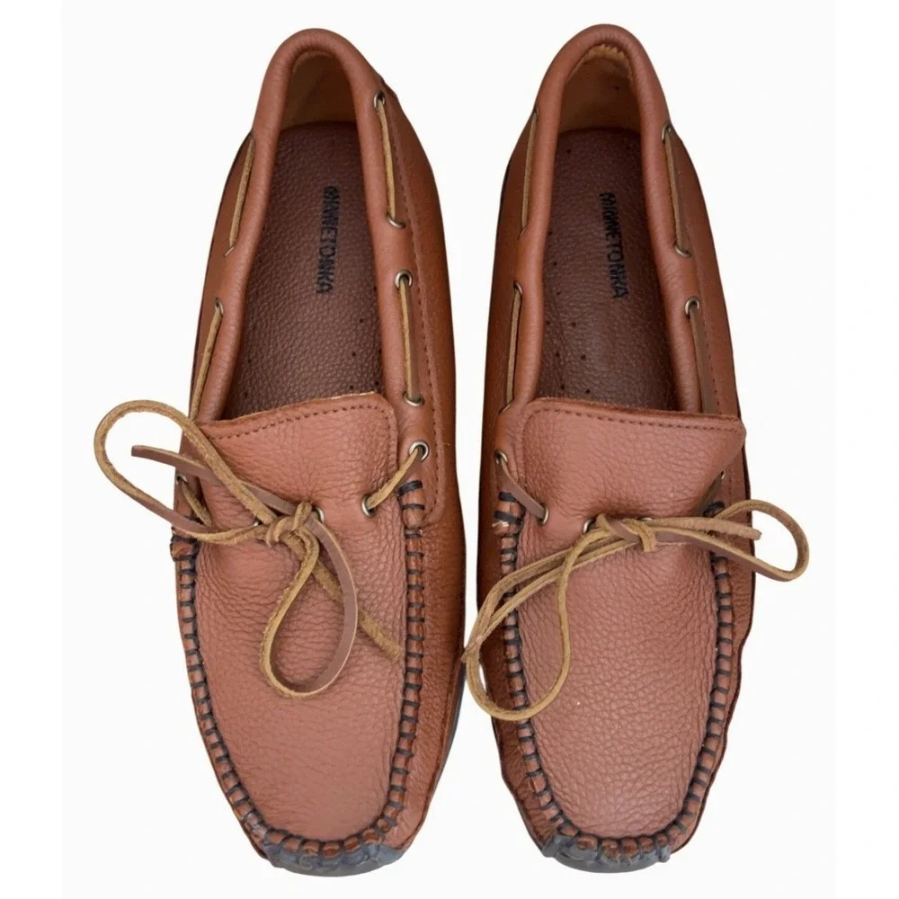 Minnetonka‎ Men's Moosehide Weekender Moccasin Loafer SZ: 15